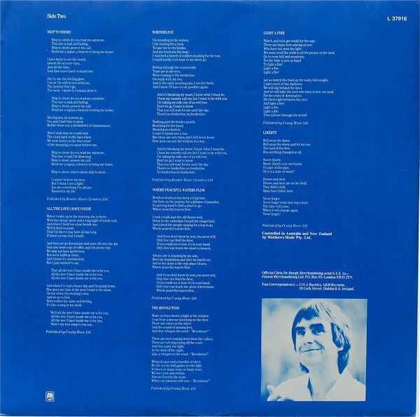Chris de Burgh : The Getaway (LP, Album)