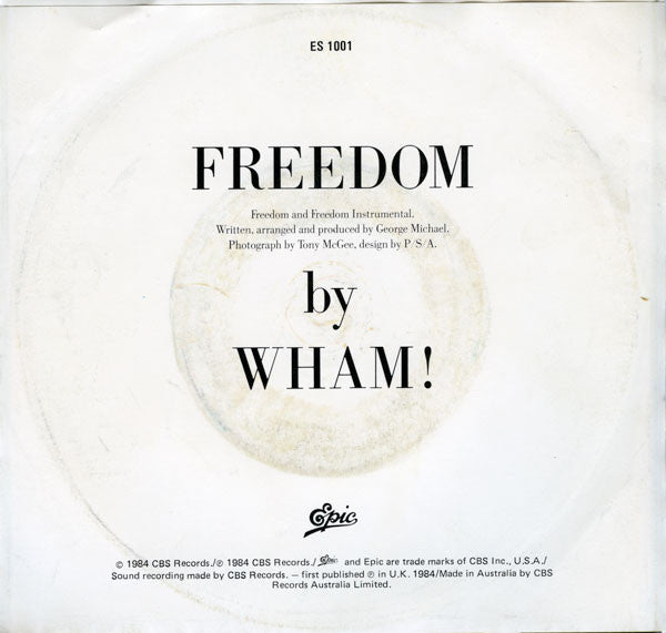 Wham! : Freedom (7", Single)