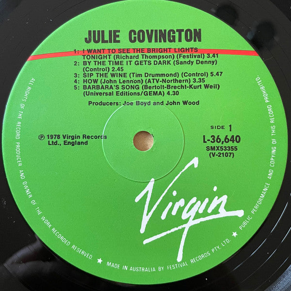 Julie Covington : Julie Covington (LP, Album)