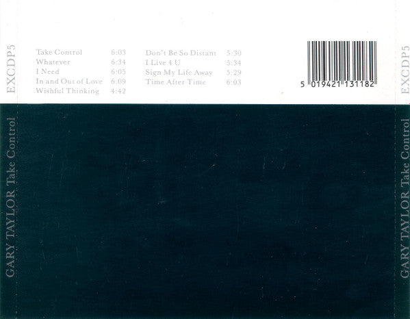 Gary Taylor : Take Control (CD, Album)