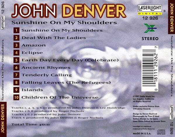 John Denver : Sunshine On My Shoulders (CD, Comp)