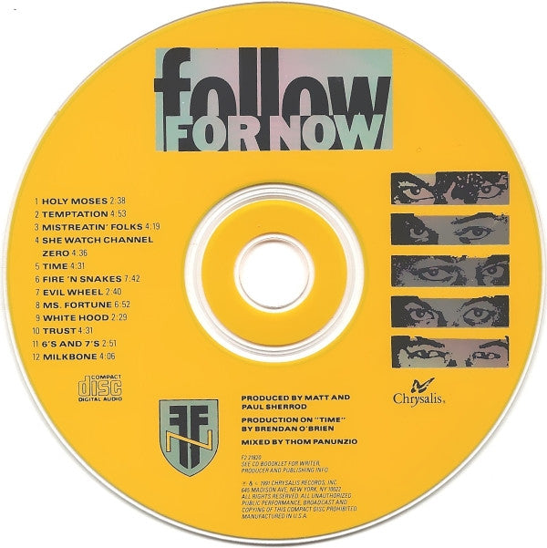 Follow For Now : Follow For Now (CD, Album)