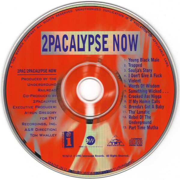 2Pac : 2Pacalypse Now  (CD, Album, All)