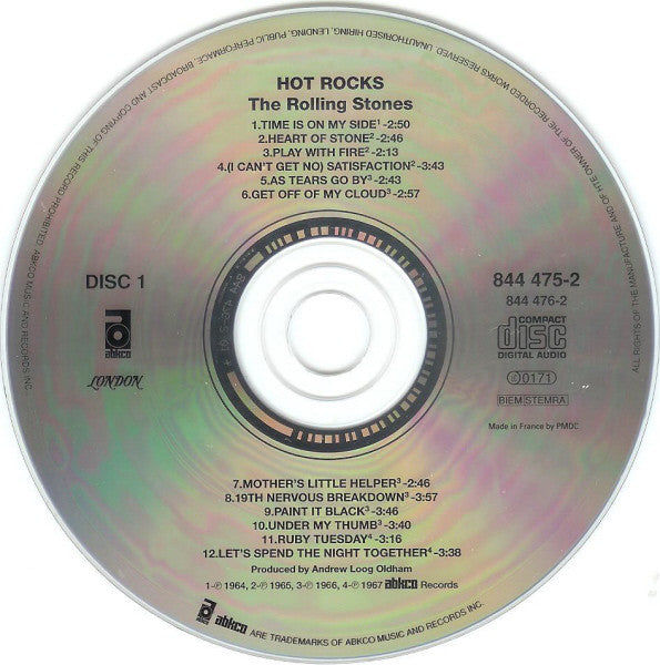 The Rolling Stones : Hot Rocks 1964-1971 (2xCD, Comp, RE, RM)