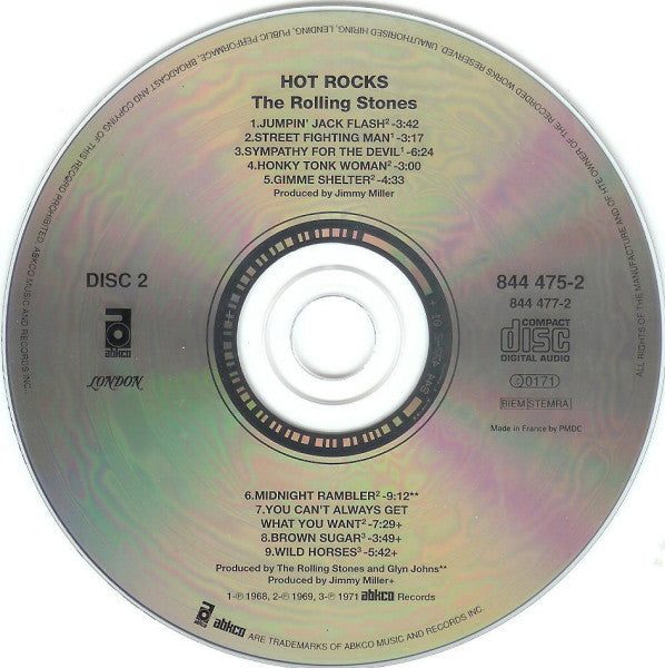 The Rolling Stones : Hot Rocks 1964-1971 (2xCD, Comp, RE, RM)