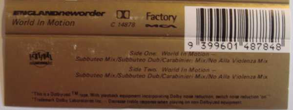 Englandneworder* : World In Motion (Remix) (Cass, Maxi)