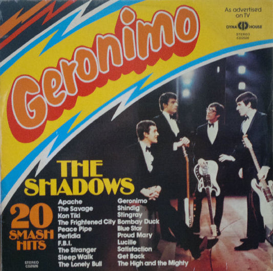 The Shadows : Geronimo (20 Smash Hits) (LP, Comp)