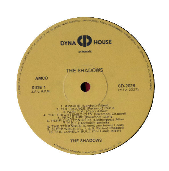 The Shadows : Geronimo (20 Smash Hits) (LP, Comp)