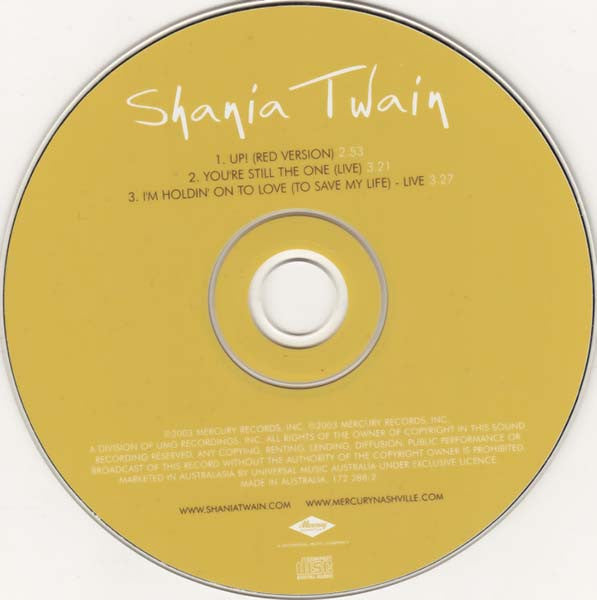Shania Twain : Up! (CD, Maxi)