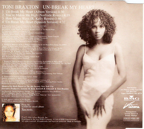 Toni Braxton : Un-Break My Heart (CD, Maxi)