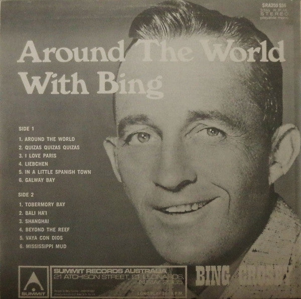 Bing Crosby : Around The World With Bing (LP, Album, RE)