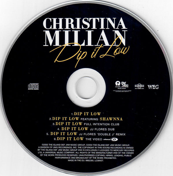 Christina Milian : Dip It Low (CD, Single, Enh)