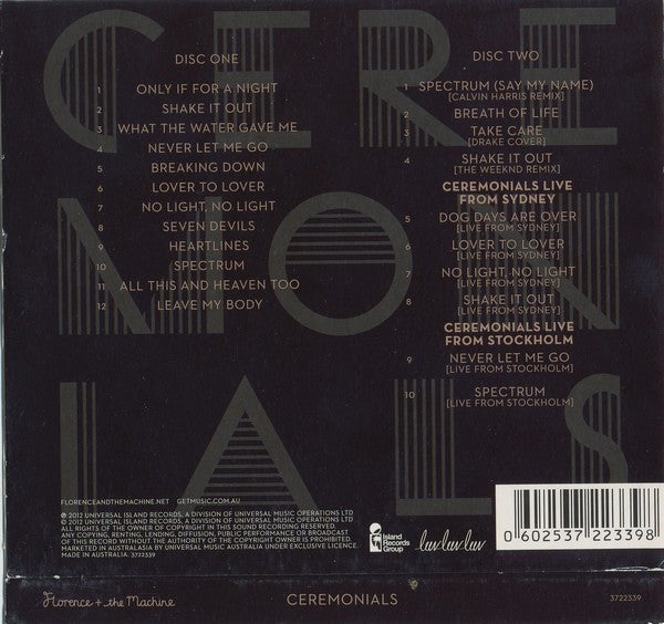 Florence + The Machine* : Ceremonials (Australian Limited Edition) (2xCD, Album, Enh, Ltd)