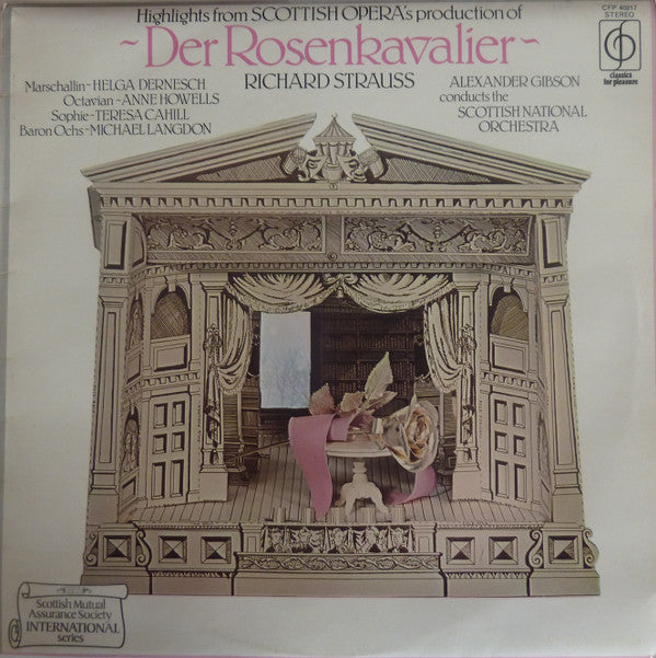 Richard Strauss, Alexander Gibson Conducts Royal Scottish National Orchestra : Highlights From Scottish Opera's Production Of Der Rosenkavalier  (LP)