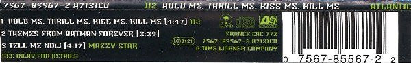 U2 : Hold Me, Thrill Me, Kiss Me, Kill Me (Original Music From The Motion Picture Batman Forever) (CD, Single, Dis)