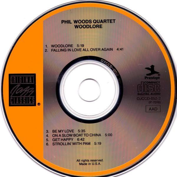 The Phil Woods Quartet : Woodlore (CD, Album, RE)