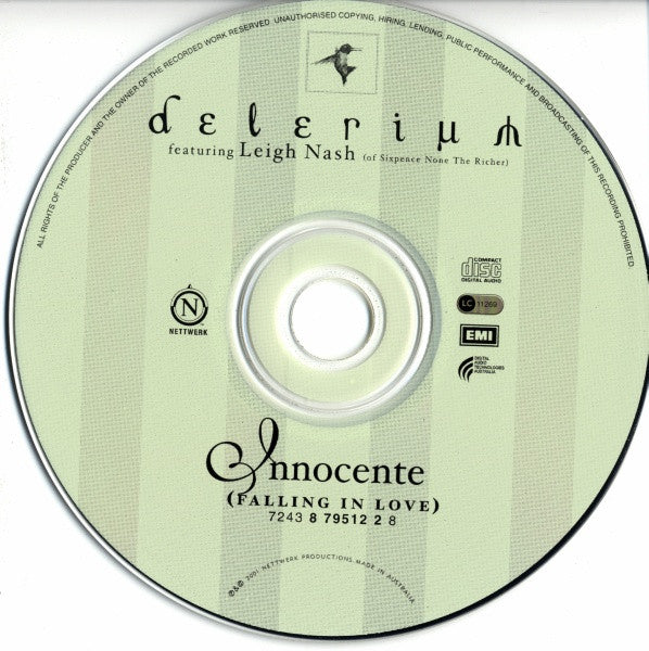 Delerium Featuring Leigh Nash : Innocente (Falling In Love) (CD, Single)