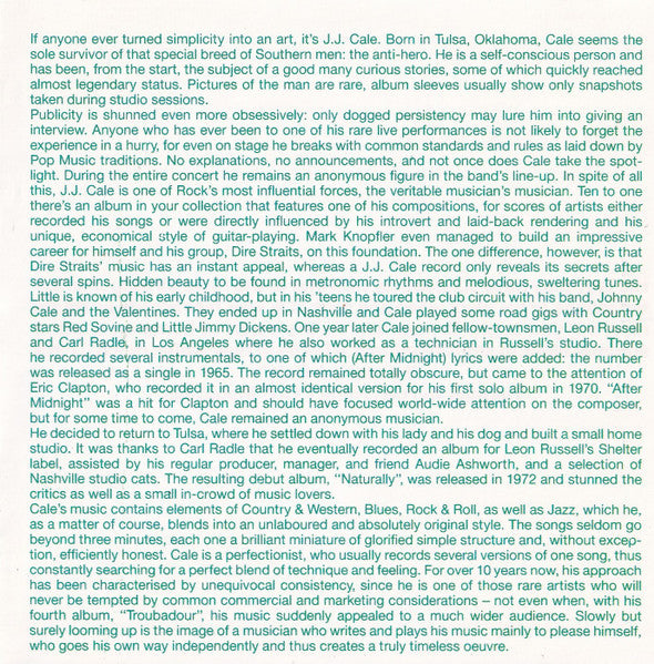 J.J. Cale : Strummin' On The Porch...A Beer In Reach (CD, Comp)