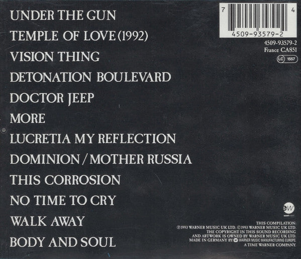 The Sisters Of Mercy : Greatest Hits Volume One - A Slight Case Of Overbombing (CD, Comp, RE, RP)