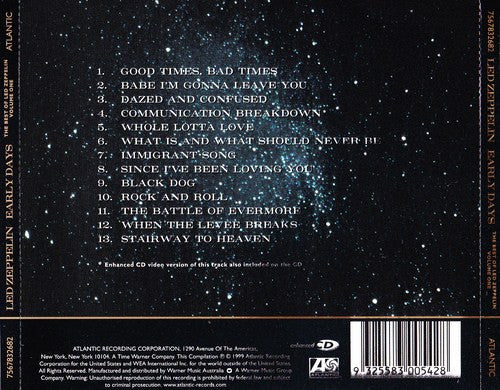 Led Zeppelin : Early Days: The Best Of Led Zeppelin Volume One (CD, Comp, Enh)