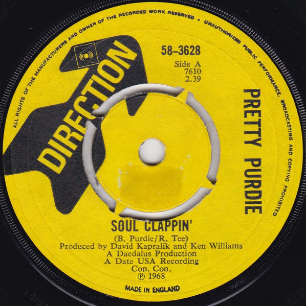 Pretty Purdie* : Soul Clappin' (7", Single)