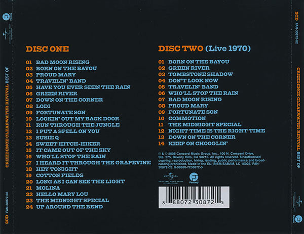 Creedence Clearwater Revival : Best Of (2xCD, Comp)