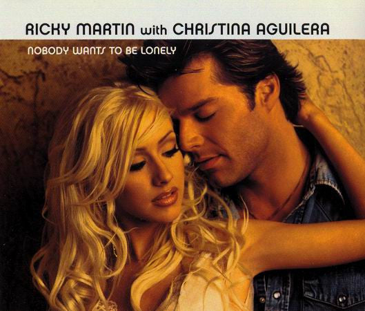 Ricky Martin With Christina Aguilera : Nobody Wants To Be Lonely (CD, Single)
