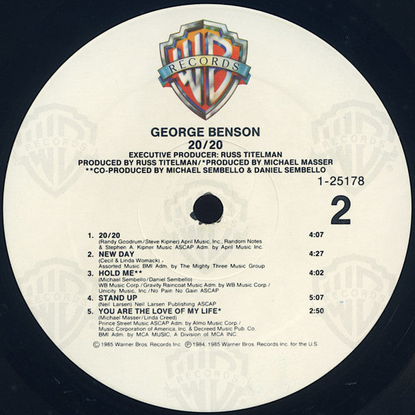 George Benson : 20/20 (LP, Album, All)