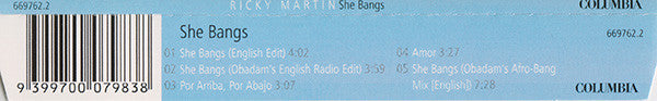 Ricky Martin : She Bangs (CD, Single)