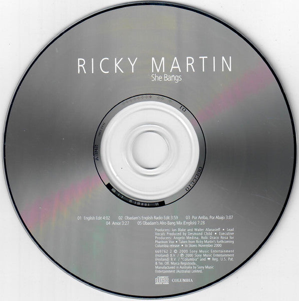 Ricky Martin : She Bangs (CD, Single)