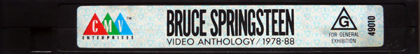 Bruce Springsteen : Video Anthology / 1978-88 (VHS, PAL)