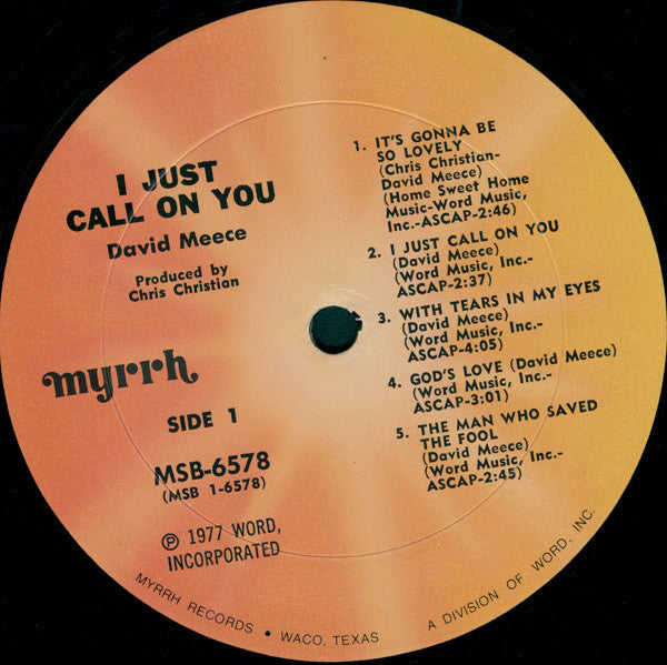 David Meece : I Just Call On You (LP, Album)