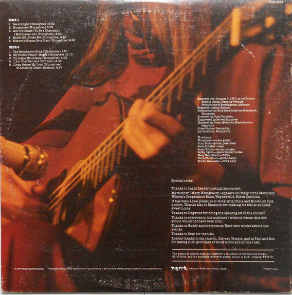 Nancy Honeytree : In Concert Me And My Old Guitar  (LP, Album)