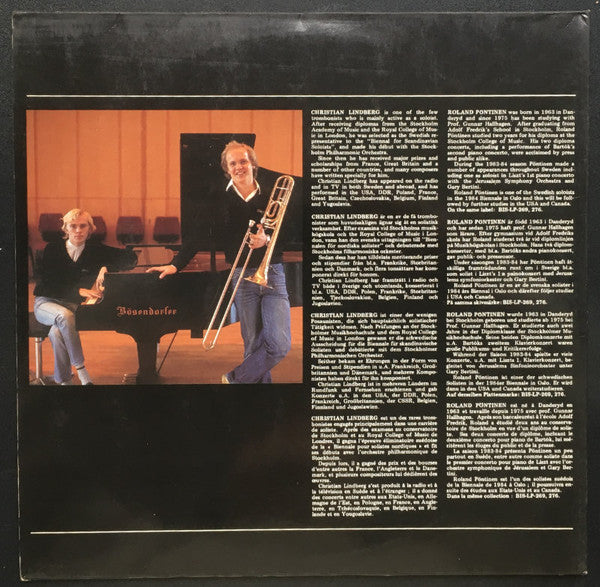 Christian Lindberg  - Roland Pöntinen : The Virtuoso Trombone (LP, Album)