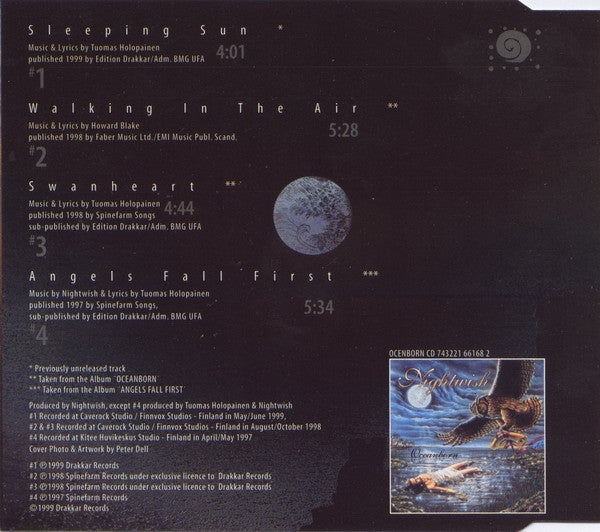 Nightwish : Sleeping Sun (4 Ballads Of The Eclipse) (CD, Maxi)