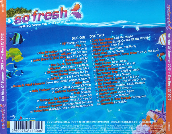 Various : So Fresh: The Hits Of Summer 2013 + The Best Of 2012 (2xCD, Comp)