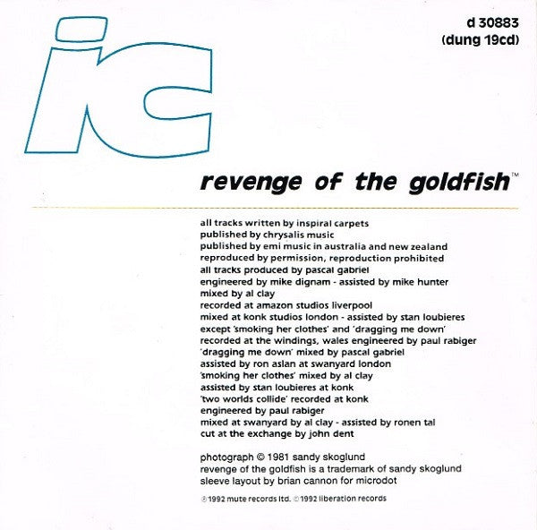 Inspiral Carpets : Revenge Of The Goldfish (CD, Album)