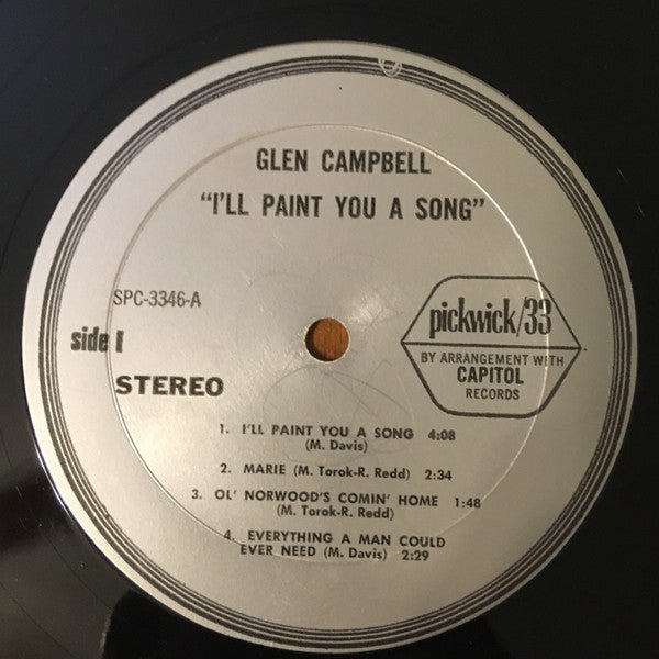 Glen Campbell : I'll Paint You A Song (LP)