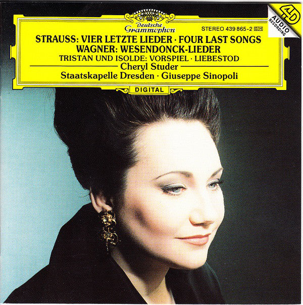 Strauss* · Wagner* - Cheryl Studer / Staatskapelle Dresden / Giuseppe Sinopoli : Vier Letzte Lieder · Wesendonck-Lieder · Tristan Und Isolde (CD, Album)