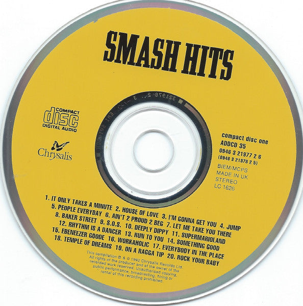 Various : Smash Hits '92 (2xCD, Comp)