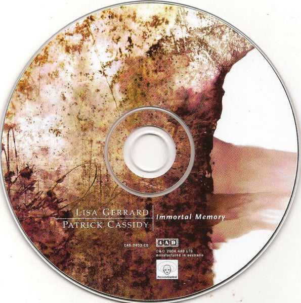 Lisa Gerrard & Patrick Cassidy : Immortal Memory (CD, Album)