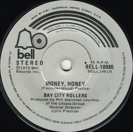 Bay City Rollers : Money Honey (7", Single)