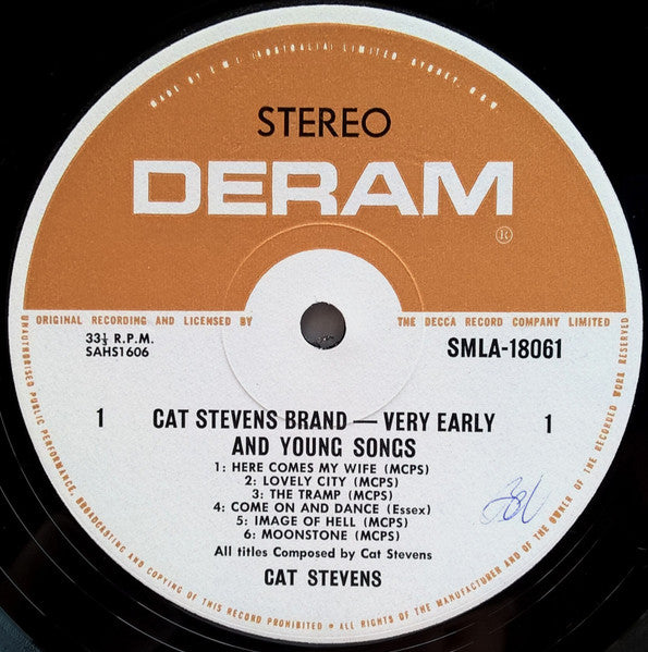 Cat Stevens : Very Young And Early Songs (LP, Comp)