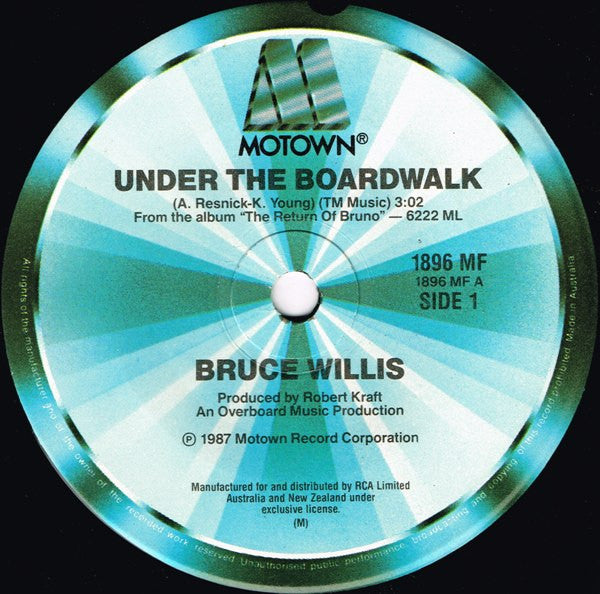 Bruce Willis : Under The Boardwalk (7", Single)