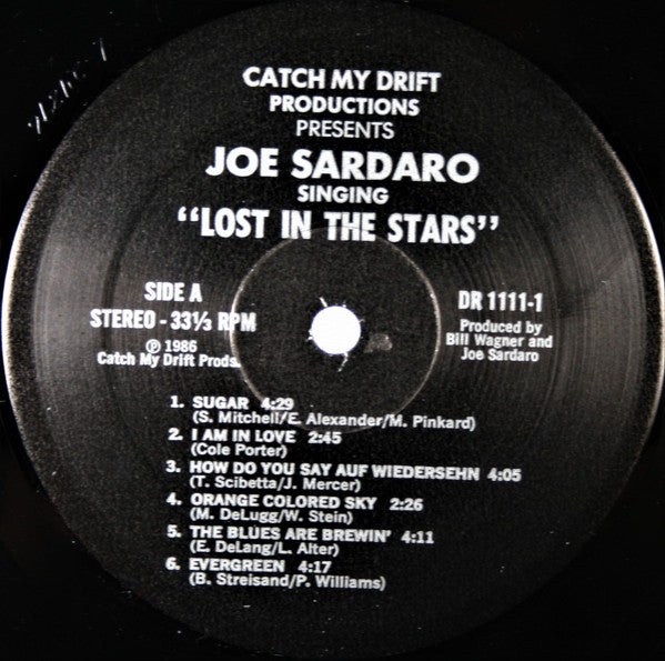 Joe Sardaro : Joe Sardaro Singing "Lost In The Stars" (LP, Album)