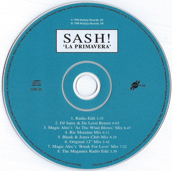 Sash! : La Primavera (CD, Maxi)