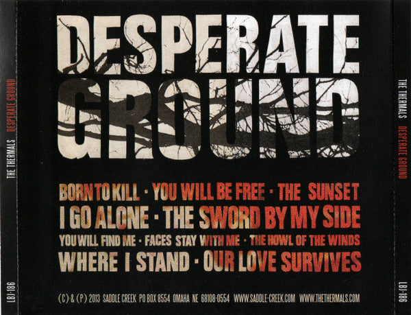The Thermals : Desperate Ground (CD, Album)