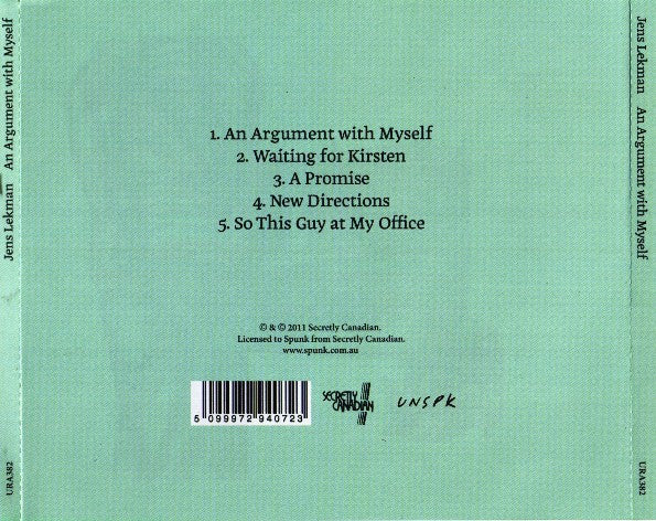 Jens Lekman : An Argument With Myself (CD, EP)