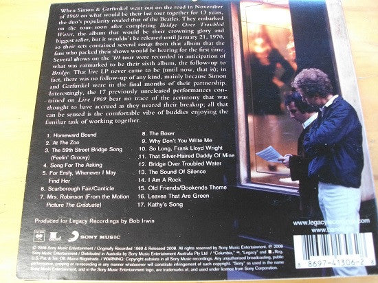 Simon & Garfunkel : Live 1969 (CD, Album)