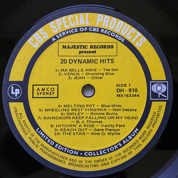 Various : 20 Dynamic Hits (LP, Album, Comp)